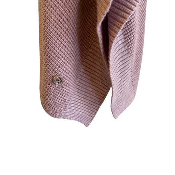 Lululemon Forward‎ Flow One Size Cardigan Cape Sweater Knit Poncho - Picture 5 of 6